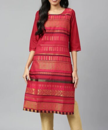 AURELIA Woven Straight Kurta