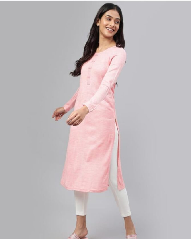 Aurelia Women's Solid Straight Kurta - Image 2