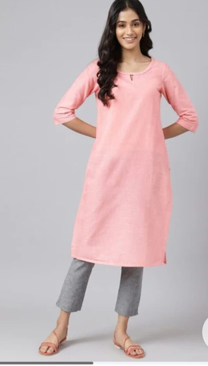 AURELIA Round-Neck Straight Kurta