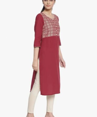 Aurelia Women's Cotton Regular Fit Casual Kurta