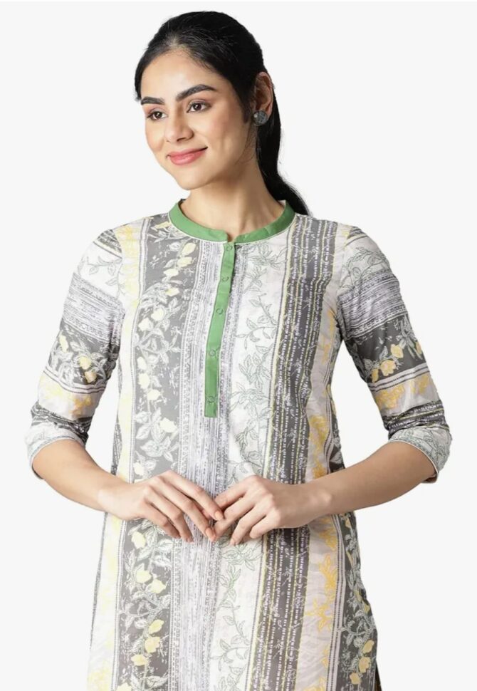 Aurelia Women's Cotton Regular Kurta - Image 5