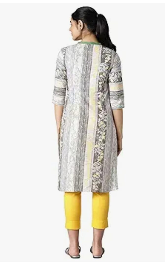 Aurelia Women's Cotton Regular Kurta - Image 2