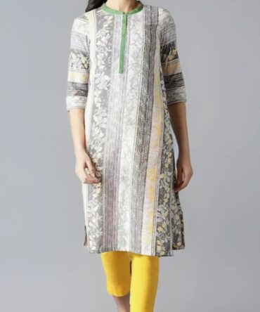 Aurelia Women's Cotton Regular Kurta
