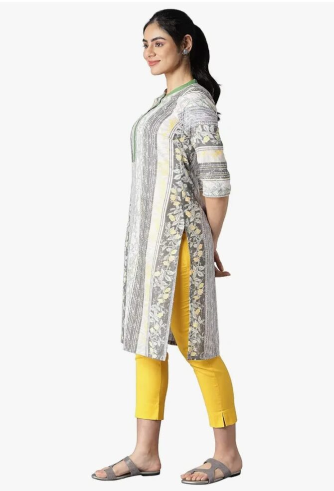 Aurelia Women's Cotton Regular Kurta - Image 4