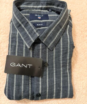 Men Striped Button-Down Collar Full Sleeves Shirt