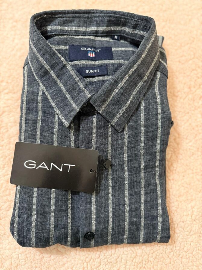 Men Striped Button-Down Collar Full Sleeves Shirt