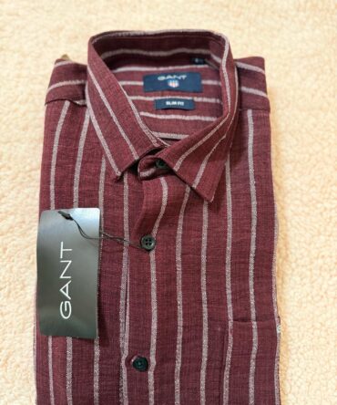 Men Striped Button-Down Collar Full Sleeves Shirt