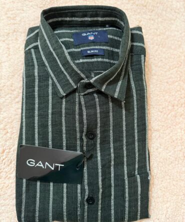 Men Striped Button-Down Collar Full Sleeves Shirt
