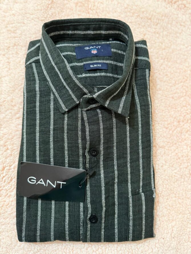Men Striped Button-Down Collar Full Sleeves Shirt