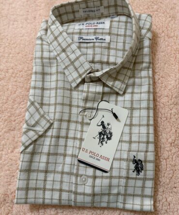 Grid Tattersall Checked Tailored Fit Shirt