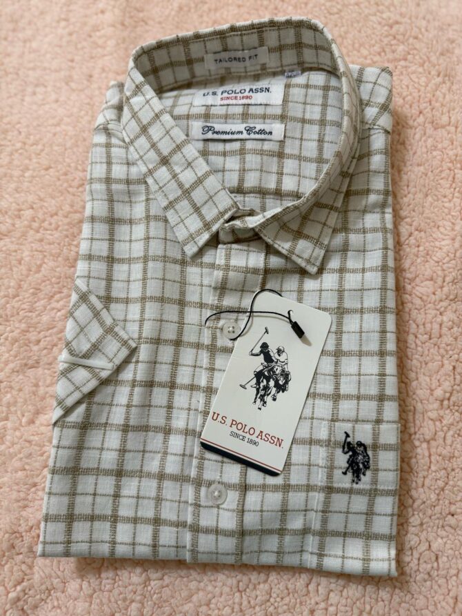 Grid Tattersall Checked Tailored Fit Shirt