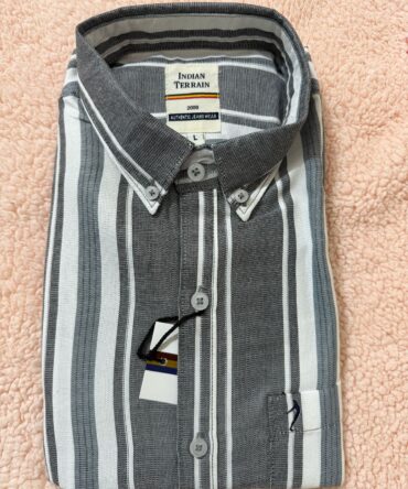 Men Striped Full Sleeve Cotton Shirt