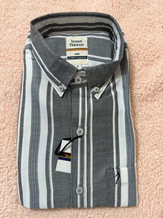 Men Striped Full Sleeve Cotton Shirt
