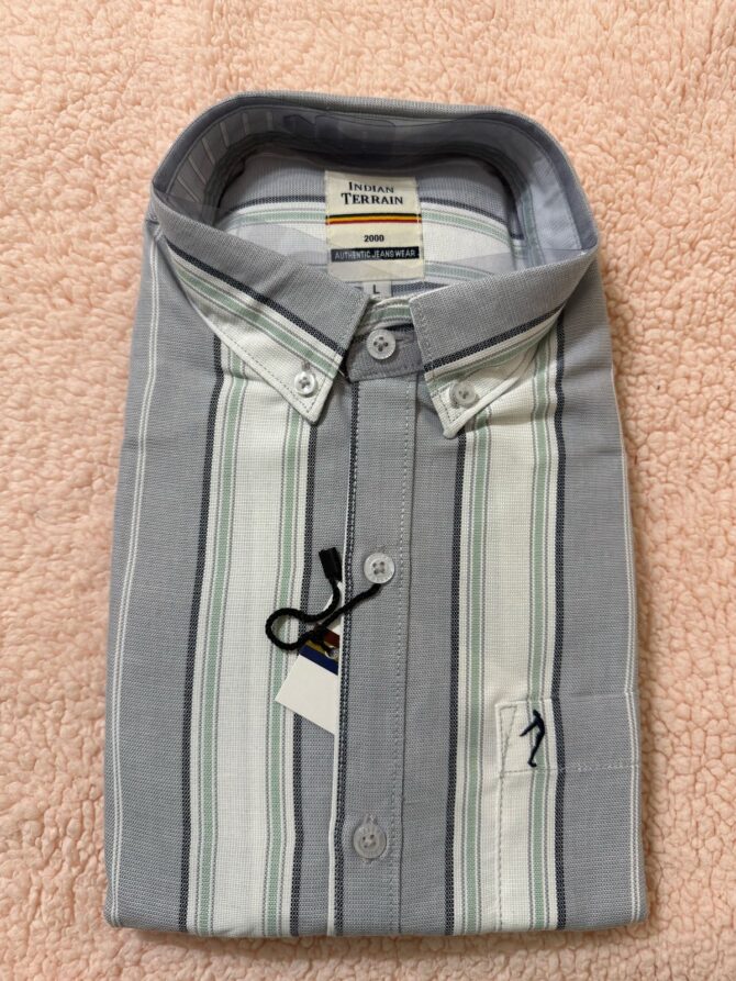 Men Striped Full Sleeve Cotton Shirt