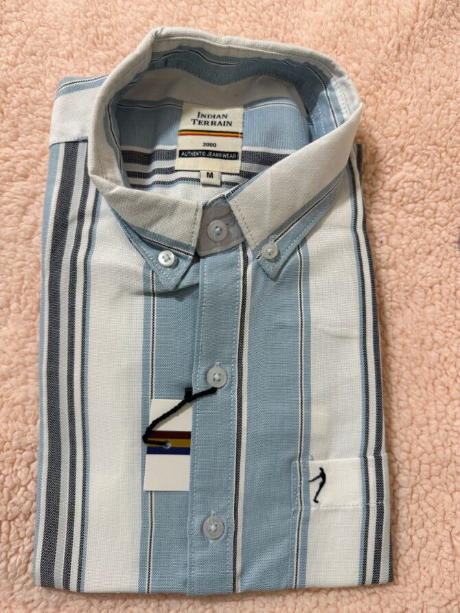 Men Striped Full Sleeve Cotton Shirt