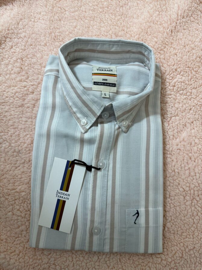 Men Striped Full Sleeve Cotton Shirt